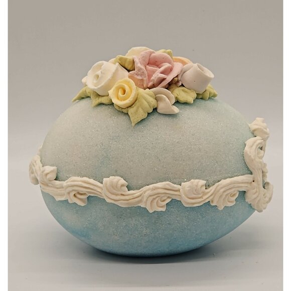 (2) Vintage Panaramic Scenic Sugar Easter Eggs In Box - Picture 11 of 11